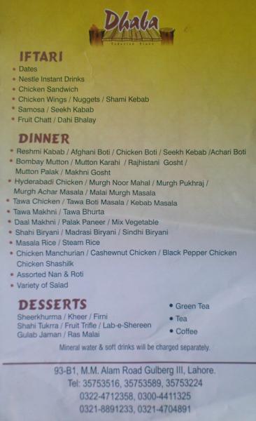 Dhaba-iftar-menu